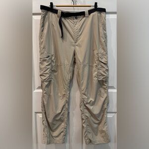 Columbia Beige Lightweight Quick Dry Hiking Fishing Outdoor Pants Men’s Sz 40x30